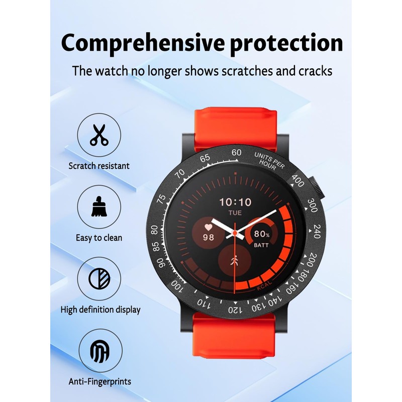 Watch Bezel for CMF Watch 3 Pro Smartwatch,UYRUREL Premium Plastic