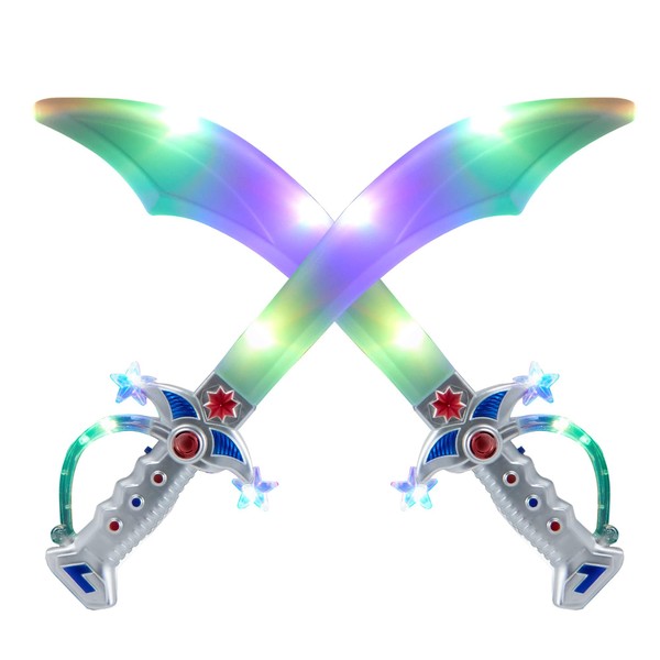 JOYIN 2 Deluxe Pirate 19.5" LED Light Up Flashing Buccaneer