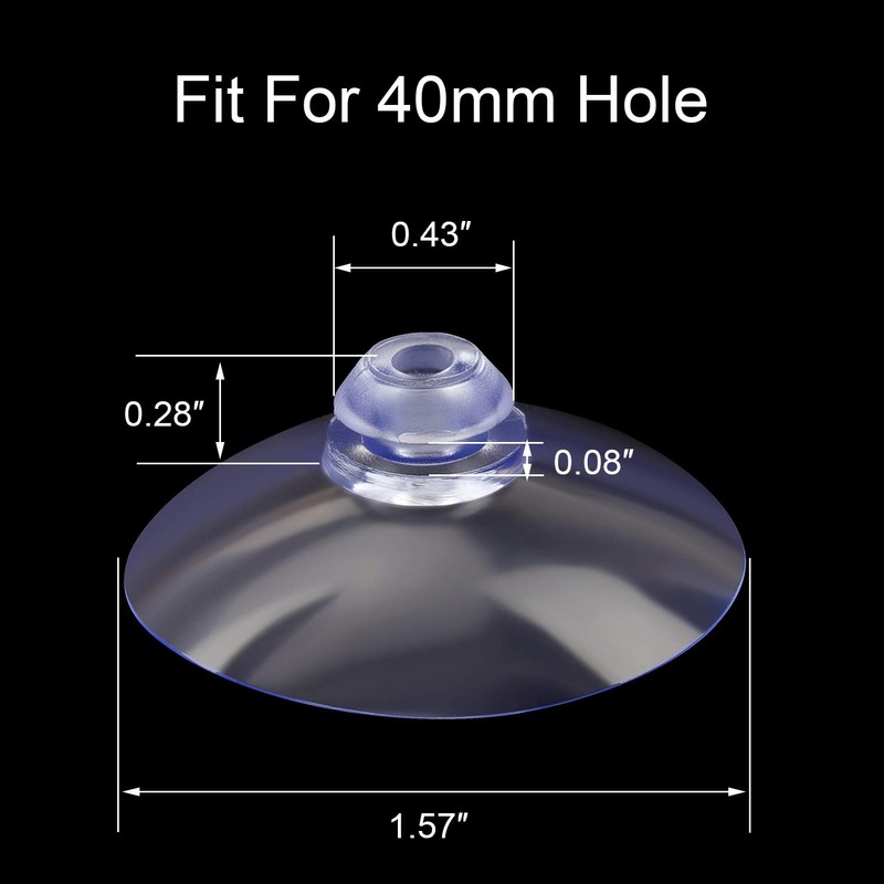 ANCIRS 30 Pack 40mm Suction Cups for Glass Table Tops,