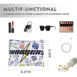 Sudaporn Charger Cord Bag Organizer for Women Portable Tech Accessories Storage Bags Men Electronics Travel Bag Canvas Charger Plugs Cable Storage Pouch for Travel Business Vacations Business Trips