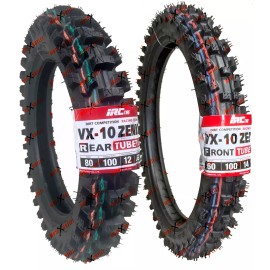 OffroadMX IRC 60/100-14 80/100-12 Tires Tubes VX-10 Front Rear Tire Tube Set 110 CRF KLX
