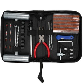 45 Pcs Set Tyre Puncture Repair Kit,Tubeless Tyre Repair Kit,Heavy Duty Car Flat Tyre Wheel Puncture Repair Kit For Auto, Motorcycle, ATV, Jeep, Truck, Tractor