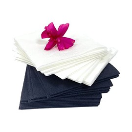 CANAPE KING Disposable Napkins Black - 100Pcs 2 Ply Ultra Absorbent Serviette Party Tissues Napkins 20cm - Great for Parties Events Tableware Catering