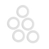 5pcs Baby Soft Silicone Teething Ring Toy Infant Safe Elastic