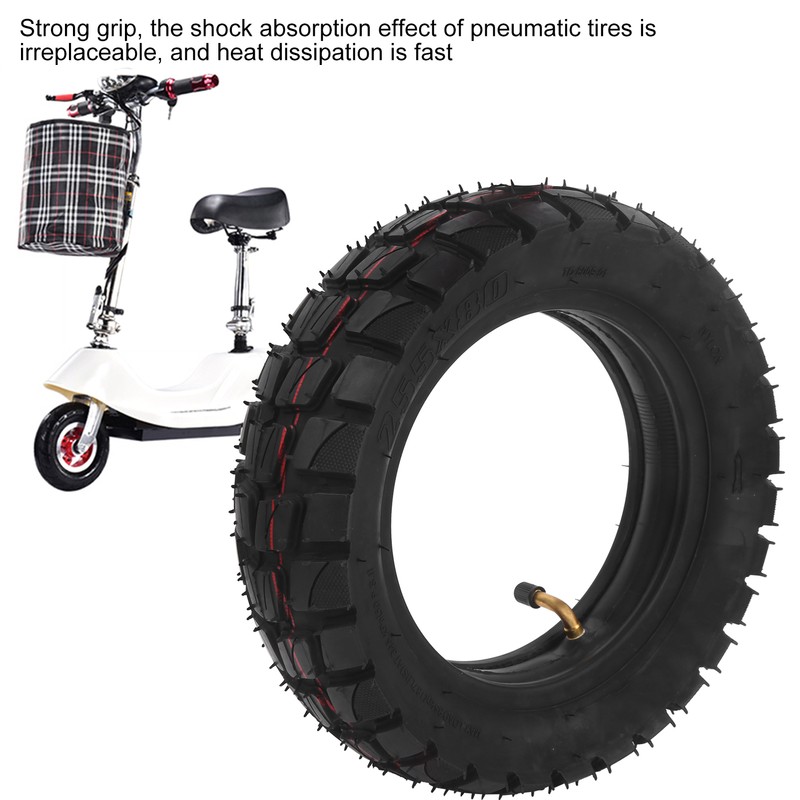 10in Electric Scooter Tire with 10x2.5in Inner Tube Inflatable Rubber