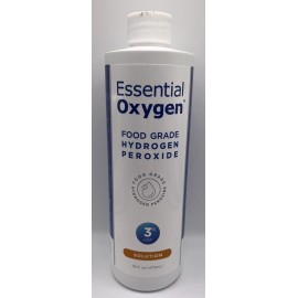Essential Oxygen Food Grade Hydrogen Peroxide - 3% Solution 16 fl oz.MFG 4/14/25