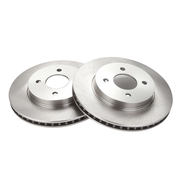 Front Brake Rotors Set Vented Compatible with 2012-2019 Nissan Versa