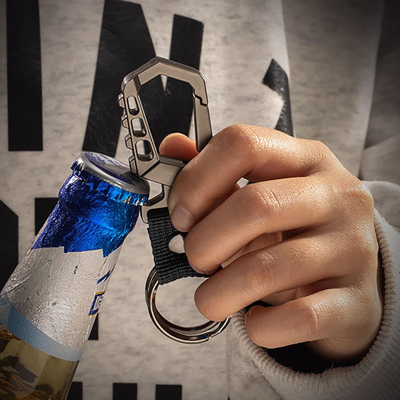 Ainsisk Heavy duty key chain,bottle opener function car keychains,versatile metal