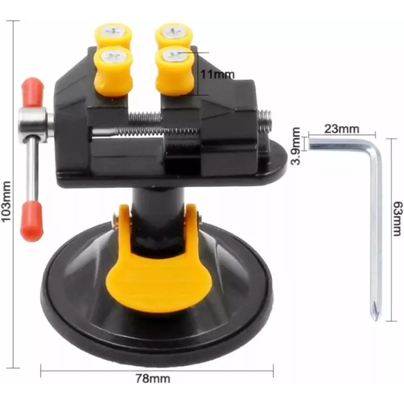 Miniduino Universal Mini Table Bench Screw Clamp Engraving Table Vice