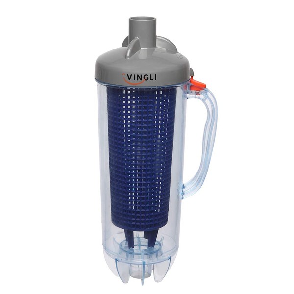 VINGLI Leaf Canister with Plastic Mesh Basket Leaf Trap with