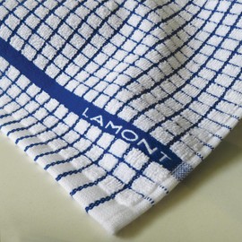 Samuel Lamont Poli Dri Tea Towels - Set of 3 100% Cotton 27.5 x 19 Inch (Blue)