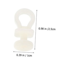 Operitacx 30pcs Beige Plastic Curtain Track Rollers for Ceiling Mounted Dividers Rv Bunk Bed Rails and Shower Curtains Durable Quiet Gliders