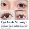 Lower Eyelash Stamp, Lash stamp with ink, Eyelash Stamps Tool,