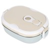 cigemay Thermal Insulation Lunch Box,Stainless Steel Portable Sealed Multi-Layer Lunch