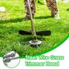 Steel Wire Grass Trimmer Head, 3 Head Wire Strimmer Head