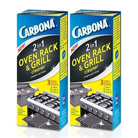 Carbona Carbona Oven Rack & Grill Cleaner | Eliminates Thick Grease & Build-Up | Griddle & BBQ Cleaning Solution | 16.8 Fl Oz, 2 Pack