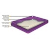 Semi Waveless Hardside (Wood Frame) Waterbed Mattress King Size