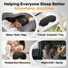 Blackout Weighted Eye Mask for Sleep: Gentle Deep-Pressure 3D Contoured
