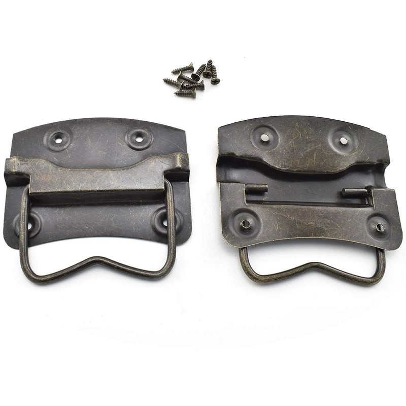 SDTC Tech 4 Pack Antique Bronze Wooden Box Puller Handles