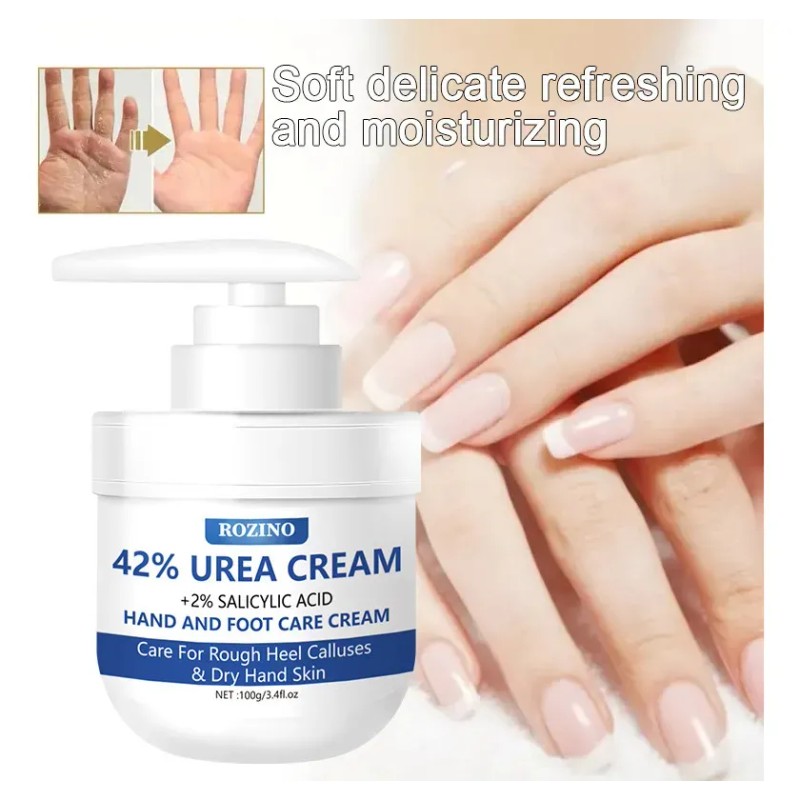 Crema Para Manos Y Pies Rozino, Exfoliante Con Ácido Salicíl