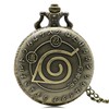 Anime Pocket Watch Bronze Naruto Quartz Pocket Watch Necklace Comics