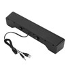 USB Computer Speakers, Volume Knob Wired Desktop Soundbar Dual 5W
