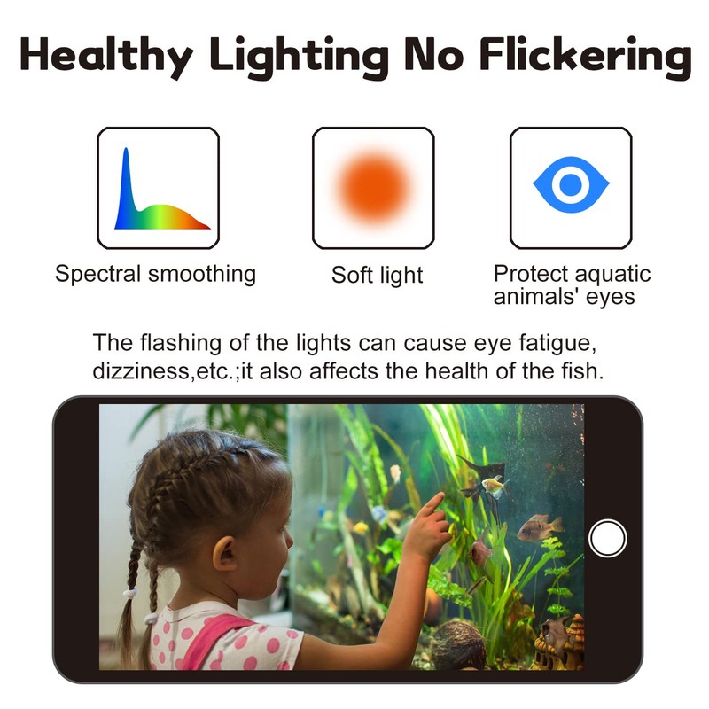 WaterRebirth Wireless Remote Full Spectrum Aquarium LED Light Strip -