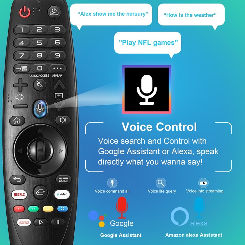 Magic Remote for LG UHD OLED QNED NanoCell Webos Smart