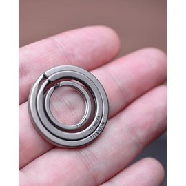 Llaveros de titanio, 3 tamaños en el práctico juego de llaveros adecuados para camping, senderismo y actividades al aire libre y vida diaria (5 x 1.2 pulgadas)