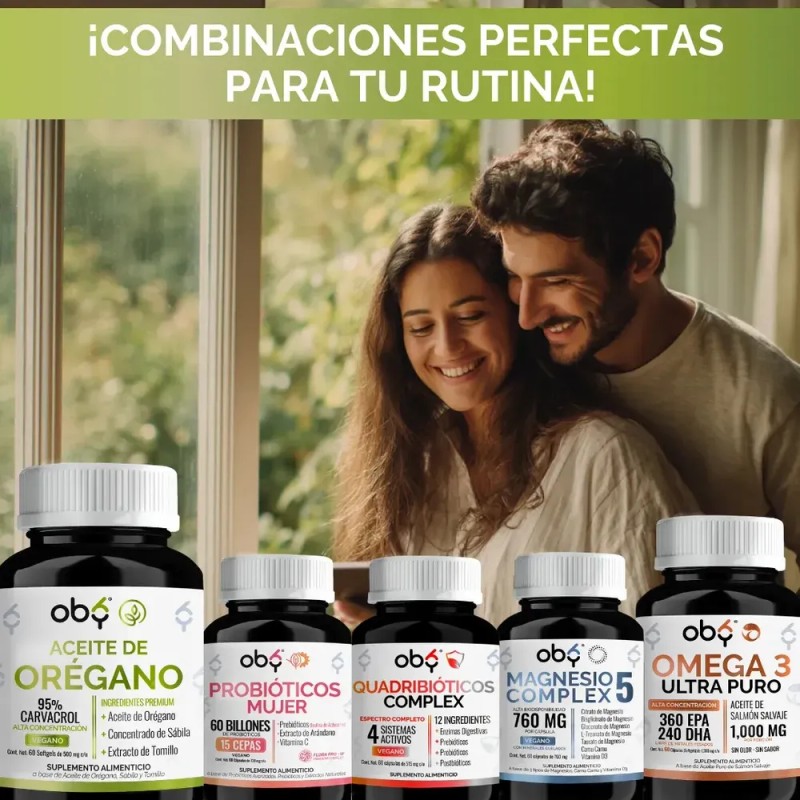 Oby - Aceite De Oregano 95% Carvacrol Con Sábila Y