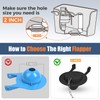 Teviora Universal Toilet Flusher Replacement Kit, Water-Saving & Height Adjustable