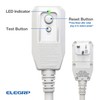 ELEGRP L22620 12AWG Gray LCDI Power Cord Plug for A/C