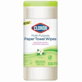 Clorox 32581 Multi Purpose Paper Towel Wipe, Jasmine Scent, 35-Ct. - Quantity 6
