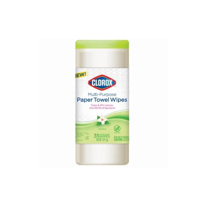 Clorox 32581 Multi Purpose Paper Towel Wipe, Jasmine Scent, 35-Ct.