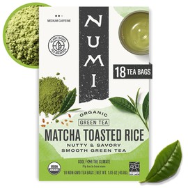 Numi Organic Matcha Toasted Rice Tea - 18 Bags of Energizing Goodness