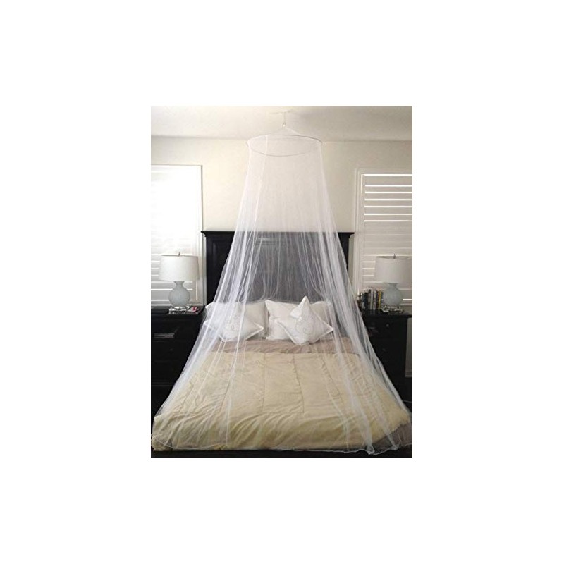 Gravity Trading White Mesh Hanging Mosquito Net
