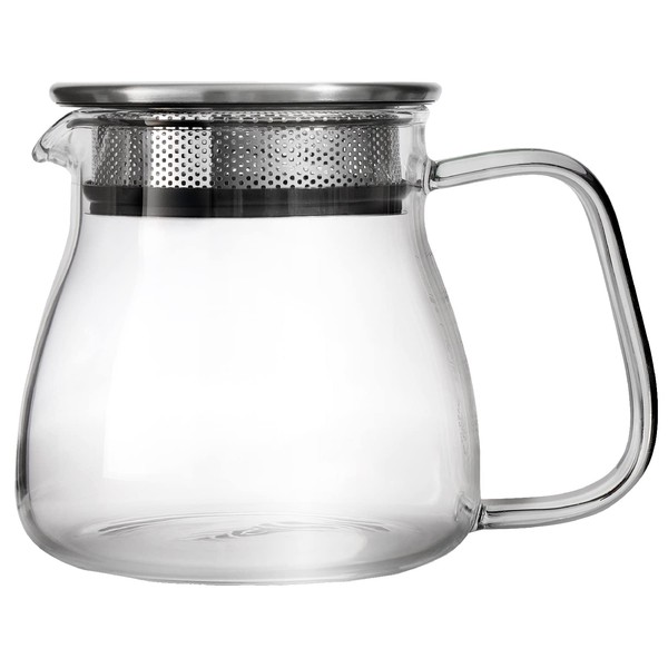 Tea Expert Easy Glass Teapot - Elegant Loose Tea Pot with Built-in Tea Strainers - Durable, Hand-Blown Glass & Airtight Lid - Easy to Use Tea Strainers for Loose Tea by The Tea Makers of London