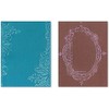 Sizzix Texture Fades A2 Embossing Folders 2/Pkg-Fancy & Floral Frames