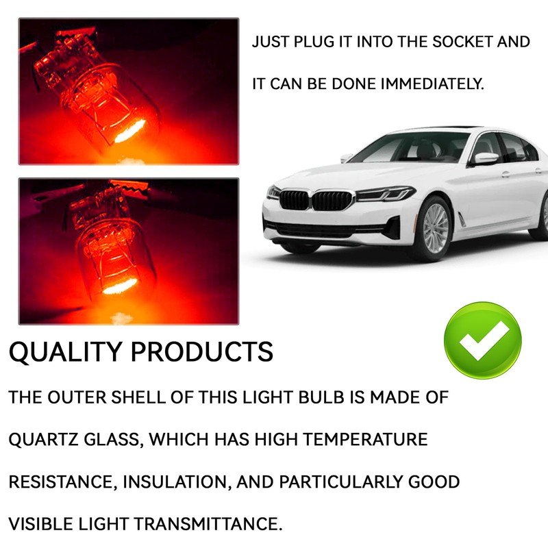 T20 7440A WY21W Turn Signal Bulb Daytime Running Light Blinker