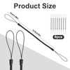 PEUTIER 8pcs Elastic Coil Lanyard for Touch Pens, Retractable Tether