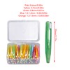 60Pcs Interdental Brush Floss Interdental Cleaning Brush with PP Handle
