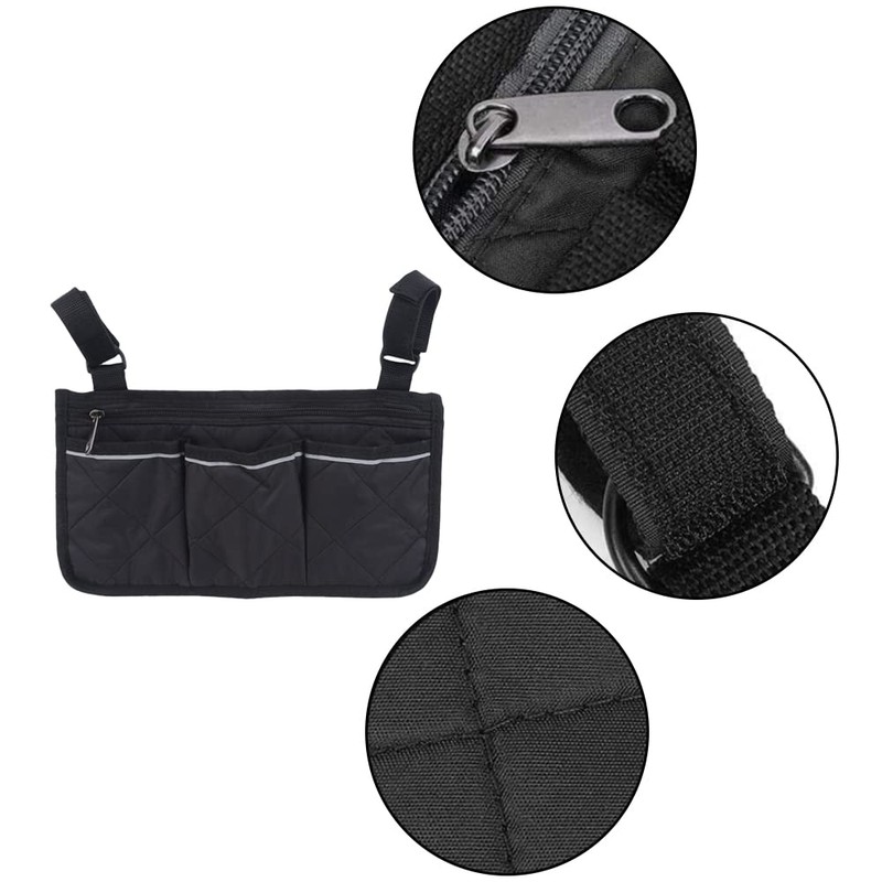 Wheelchair Side Bag Mobility Aid Wheelchair Accessories Bag Universal Waterproof