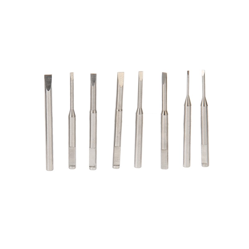 8 Pcs Watch Screwdriver Set 0.6 To 2mm Precise Slot