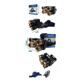 BOSSCO Lampara De Cabeza Linterna Frontal Con 4 Modos Recargable