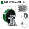5" Industrial Caster Wheels, Heavy Duty Casters, Premium Polyurethane Tread