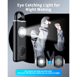 ELECPOW Personal Safety Alarm for Women, Rechargble Keychain Safety Alarm, Personal Protection Weapon for Women,Brightness Strobe Light and Loud Siren for Elders & Womens & Kids Emergency Call