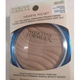 Physicians Formula Mineral Wear, Talc-Free Mineral Airbrushing Pressed Powder, 7587 Creamy Natural,