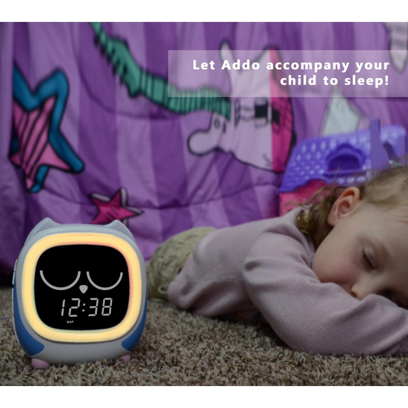 Addo Kids Alarm Clock, Sunrise/Sunset Simulation Bedside Lamp, Grow Children's
