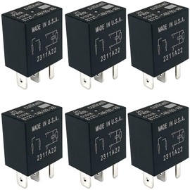 6-Pack 8T2T-14B192-AB Relay 12VDC 4-Pin 30A Compatible with Some Ford Vehicles