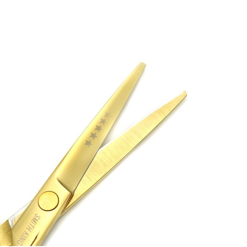 5.5 Inches Hair Cutting Scissors Set with Razor Combs Lether